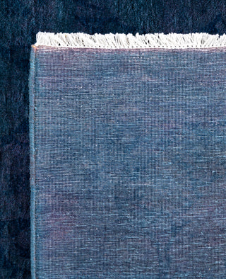 Overdyed Hand-Knotted Wool Modern-Contemporary Purple Area Rug 5' 0" x 8' 0"