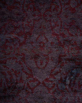 Overdyed Hand-Knotted Purple Runner 3' 0" x 9' 3"