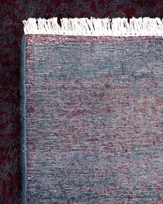 Overdyed Hand-Knotted Purple Runner 3' 0" x 9' 3"