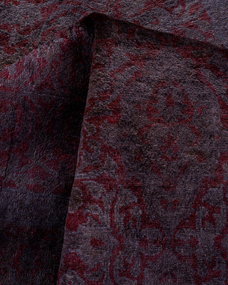 Overdyed Hand-Knotted Purple Runner 3' 0" x 9' 3"