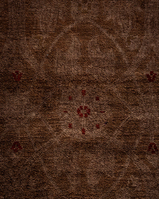 Contemporary Fine Vibrance Gray Wool Area Rug - 4' 0" x 5' 10"