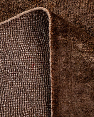 Contemporary Fine Vibrance Gray Wool Area Rug - 4' 0" x 5' 10"