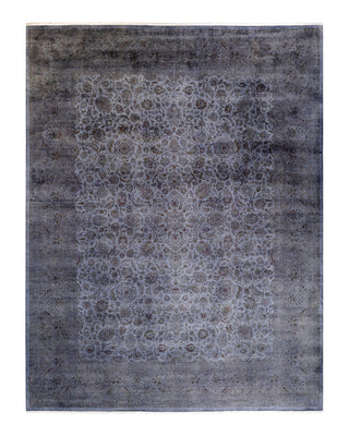 Contemporary Fine Vibrance Gray Wool Area Rug 9' 3" x 11' 10"