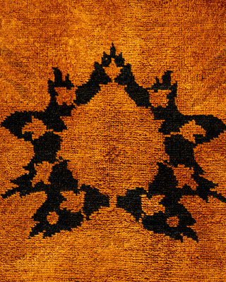 Contemporary Hand Knotted  Yellow Area Rug 8' 10" x 11' 10"