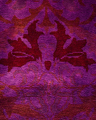 Contemporary Fine Vibrance Purple Wool Area Rug - 4' 3" x 6' 0"