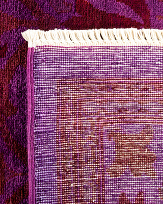 Contemporary Fine Vibrance Purple Wool Area Rug - 4' 3" x 6' 0"