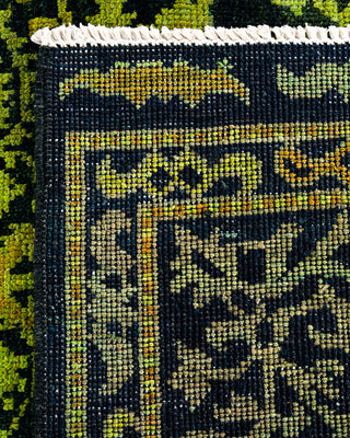 Modern - Contemporary Hand-Knotted Black Area Rug 6' 4" x 9' 1"