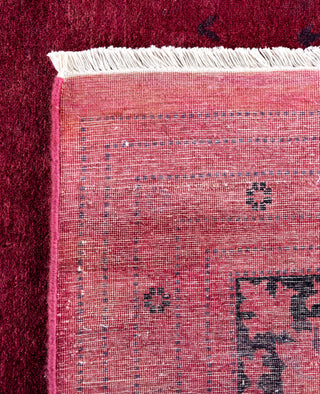 Overdyed Hand-Knotted Wool Modern-Contemporary Pink Area Rug 8' 0" x 10' 4"