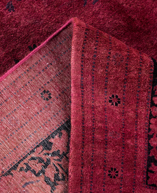 Overdyed Hand-Knotted Wool Modern-Contemporary Pink Area Rug 8' 0" x 10' 4"