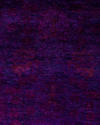 Vibrance, One-of-a-Kind Hand-Knotted Runner Rug  - Purple, 2' 7" x 7' 10"