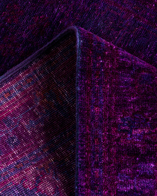 Vibrance, One-of-a-Kind Hand-Knotted Runner Rug  - Purple, 2' 7" x 7' 10"