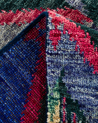 Modern - Contemporary Hand Knotted Blue Area Rug 9' 0" x 12' 2"