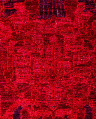Overdyed Hand-Knotted Wool Modern-Contemporary Pink Area Rug 6' 0" x 9' 0"