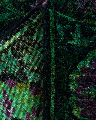 Contemporary Fine Vibrance Black Wool Area Rug - 8' 3" x 10' 4"