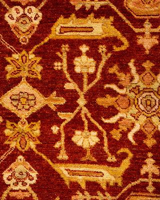 Traditional Hand Knotted Red Area Rug 5' 1" x 8' 8"