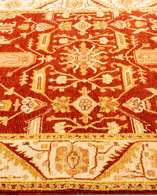 Traditional Hand Knotted Red Area Rug 5' 1" x 8' 8"