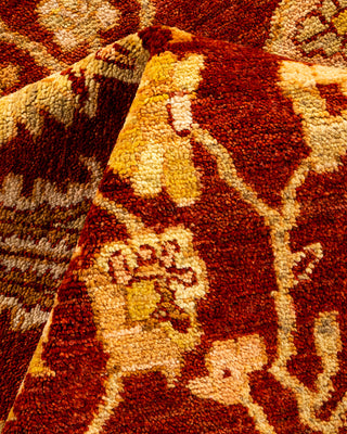 Traditional Hand Knotted Red Area Rug 5' 1" x 8' 8"