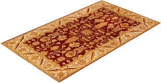 Traditional Hand Knotted Red Area Rug 5' 1" x 8' 8"