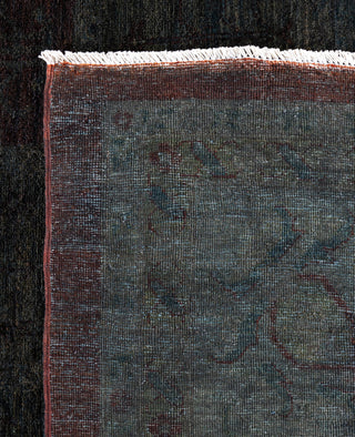 Overdyed One-of-a-Kind Wool Gray Area Rug 12' 3" x 17' 6"