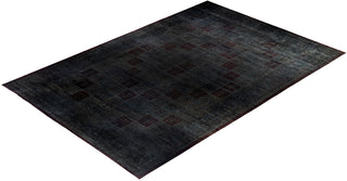 Overdyed One-of-a-Kind Wool Gray Area Rug 12' 3" x 17' 6"