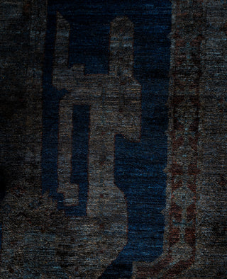 Overdyed One-of-a-Kind Wool Gray Area Rug 11' 9" x 16' 10"