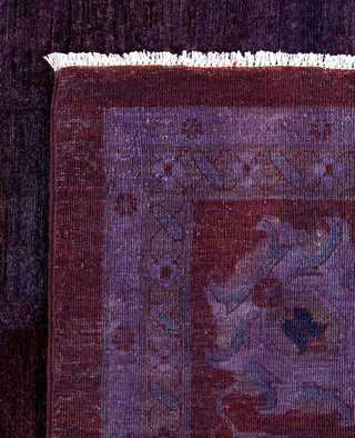 Overdyed One-of-a-Kind Wool Purple Area Rug 12' 0" x 17' 5"