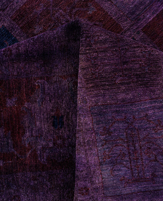Overdyed One-of-a-Kind Wool Purple Area Rug 12' 0" x 17' 5"