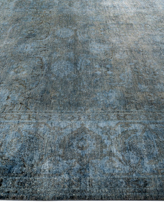 Overdyed One-of-a-Kind Wool Gray Area Rug 8' 3" x 10' 1"
