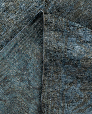 Overdyed One-of-a-Kind Wool Gray Area Rug 8' 3" x 10' 1"