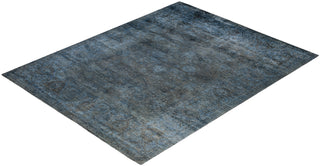 Overdyed One-of-a-Kind Wool Gray Area Rug 8' 3" x 10' 1"
