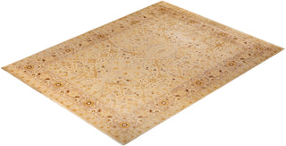 Traditional Hand-Knotted Ivory Area Rug 9' 1" x 12' 0"