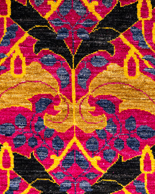 Modern - Contemporary Hand-Knotted Pink Area Rug 4' 2" x 6' 2"