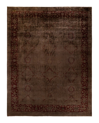 Modern Fine Vibrance Brown Area Rug 8' 1" x 10' 1"