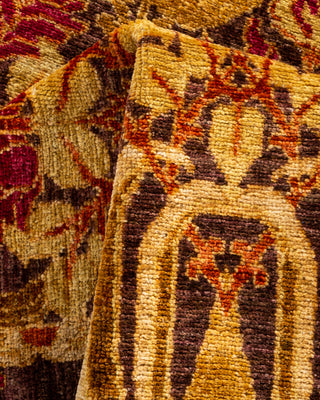 Modern - Contemporary Hand-Knotted Beige Runner 2' 4" x 9' 9"