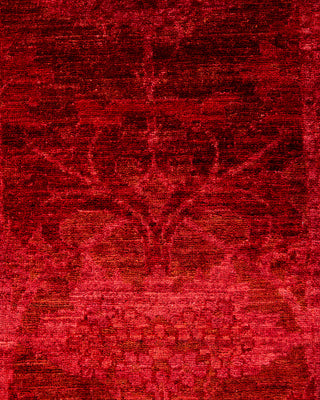 Overdyed Hand-Knotted Brown Runner 2' 7" x 9' 7"