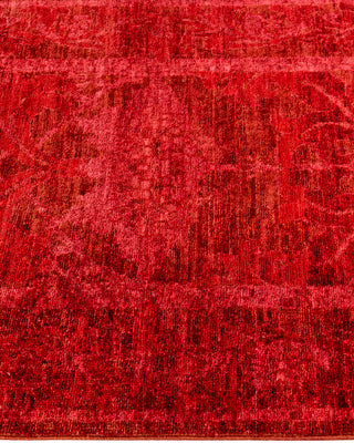 Overdyed Hand-Knotted Brown Runner 2' 7" x 9' 7"