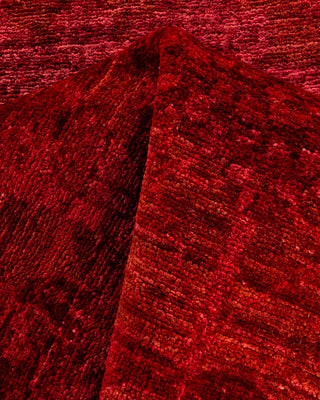 Overdyed Hand-Knotted Brown Runner 2' 7" x 9' 7"