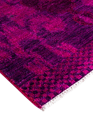 Modern, One-of-a-Kind Hand-Knotted Runner Rug  - Pink, 2' 6" x 10' 3"