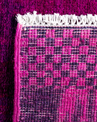 Modern, One-of-a-Kind Hand-Knotted Runner Rug  - Pink, 2' 6" x 10' 3"