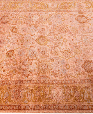 Contemporary Overdyed Wool Hand Knotted Beige Runner 3' 3" x 10' 1"