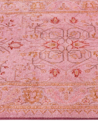 Overdyed Hand-Knotted Wool Modern-Contemporary Pink Runner 2' 7" x 8' 6"