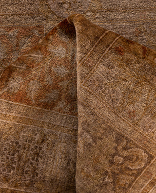 Overdyed Hand-Knotted Wool Modern-Contemporary Beige Runner 2' 7" x 6' 0"