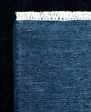Overdyed One-of-a-Kind Wool Navy Runner 2' 6" x 11' 4"