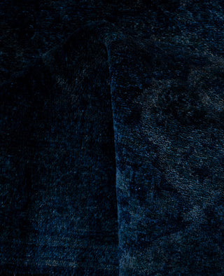 Overdyed One-of-a-Kind Wool Navy Runner 2' 6" x 11' 4"