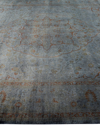 Modern Overdyed Hand Knotted Wool Gray Area Rug 8' 3" x 10' 8"