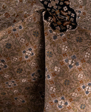 Overdyed Hand-Knotted Wool Modern-Contemporary Brown Area Rug 4' 8" x 7' 1"