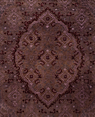 Overdyed Hand-Knotted Wool Modern-Contemporary Gray Area Rug 6' 2" x 9' 2"