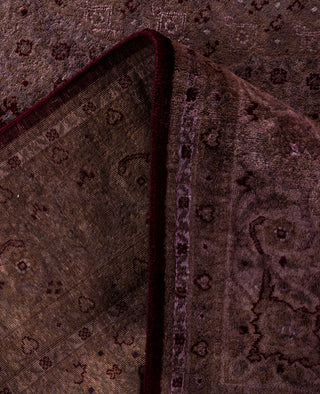 Overdyed Hand-Knotted Wool Modern-Contemporary Gray Area Rug 6' 2" x 9' 2"