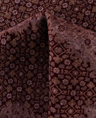 Overdyed Hand-Knotted Wool Modern-Contemporary Gray Area Rug 6' 2" x 9' 2"