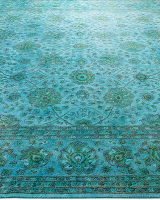 Fine Vibrance, One-of-a-Kind Hand-Knotted Area Rug  - Blue, 8' 2" x 10' 6"
